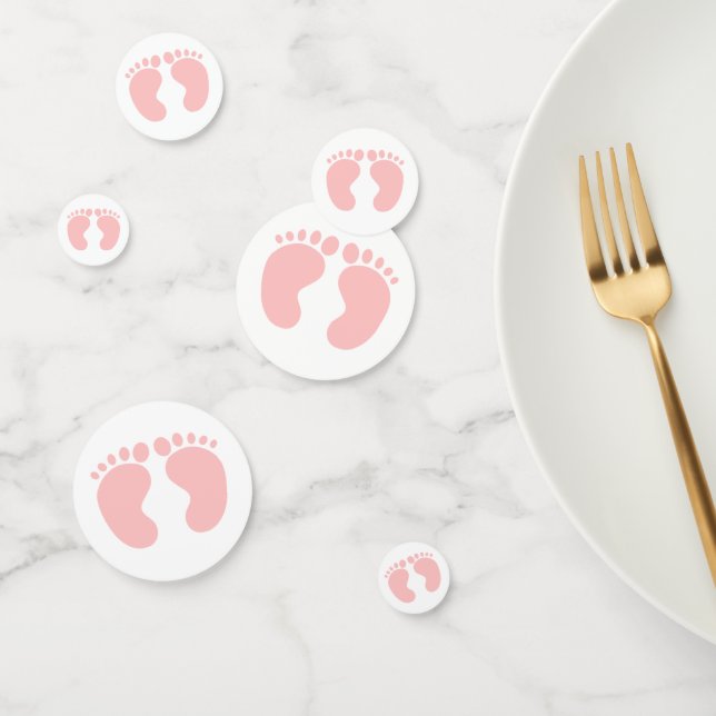 Gender Reveal Pink Girl party Custom Confetti (Group)