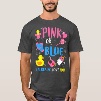 Gender Reveal Pink or Blue Funny  T-Shirt