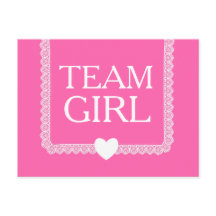 Gender Reveal Pink Team Girl A02