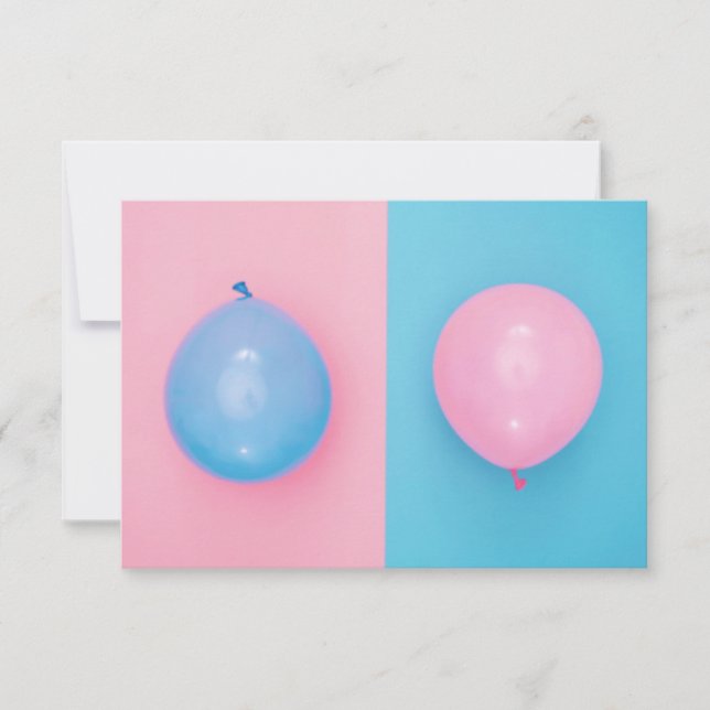 Gender Reveal RSVP Card (Front)