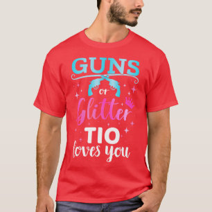 Gender reveal s or glitter tio matching baby party T-Shirt