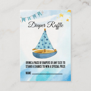 Gender Reveal Sailboat  Enclosure Card