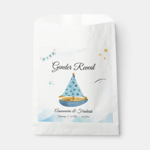 Gender Reveal Sailboat Favour Bag