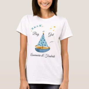 Gender Reveal Sailboat T-Shirt