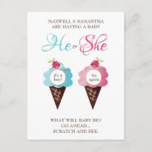 Gender Reveal Scratcher (not a real scratcher)