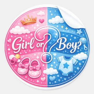 Gender Reveal Sticker – Girl or Boy?