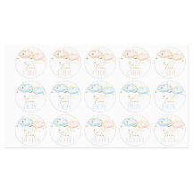 Gender Reveal Stickers, Team Boy, Team Girl