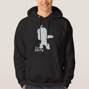 Gender Reveal Team Boy Cute Dabbing Black Baby Hoodie