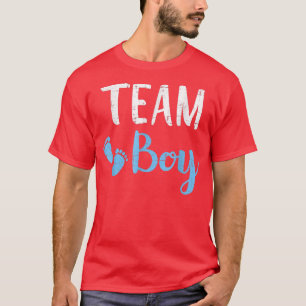 Gender reveal team boy matching family baby party T-Shirt