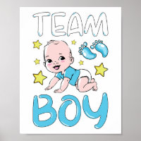 Gender Reveal Team Boy Party Set