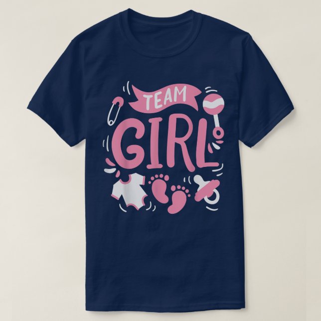 Gender Reveal Team Girl550 T-Shirt (Design Front)