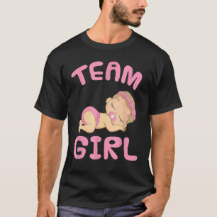 Gender Reveal Team Girl For Baby Shower Party It's T-Shirt