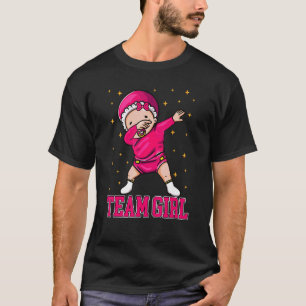 Gender Reveal Team Girl V neck For Women T-Shirt