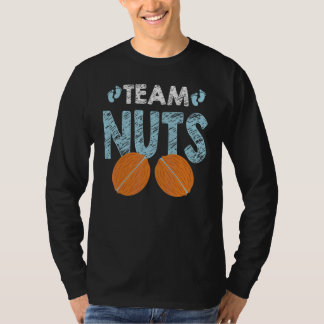Gender Reveal Team Nuts Boy Matching Family Baby P T-Shirt