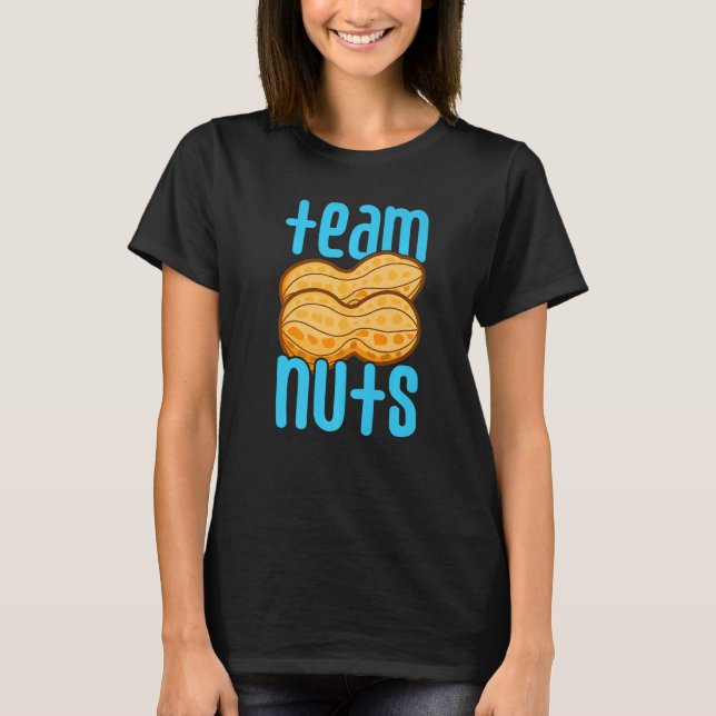Gender Reveal Team Nuts Boy Matching Family Baby P T-Shirt (Front)