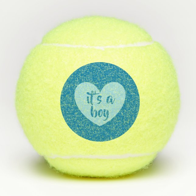 gender reveal tennis ball by dalDesignNZ (Front)
