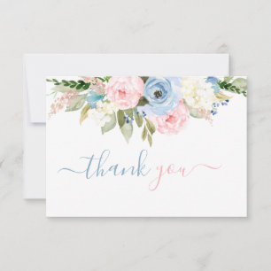 Gender Reveal thank you Card
