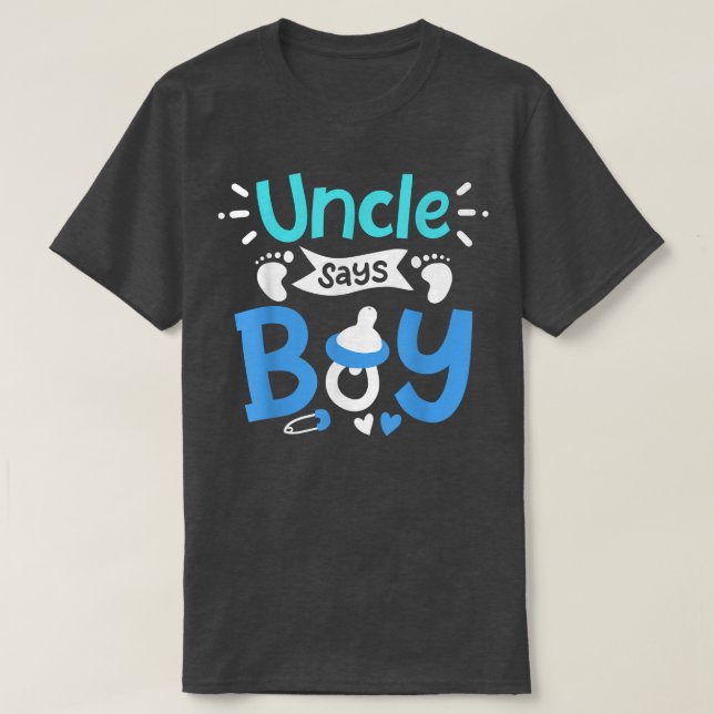 Gender Reveal Uncle T-Shirt (Design Front)