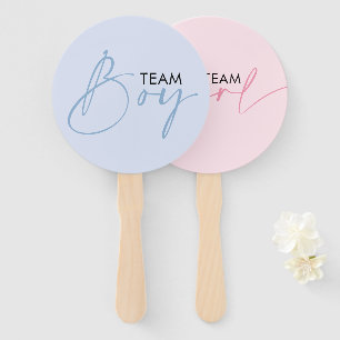 Gender Reveal Voting  Hand Fan