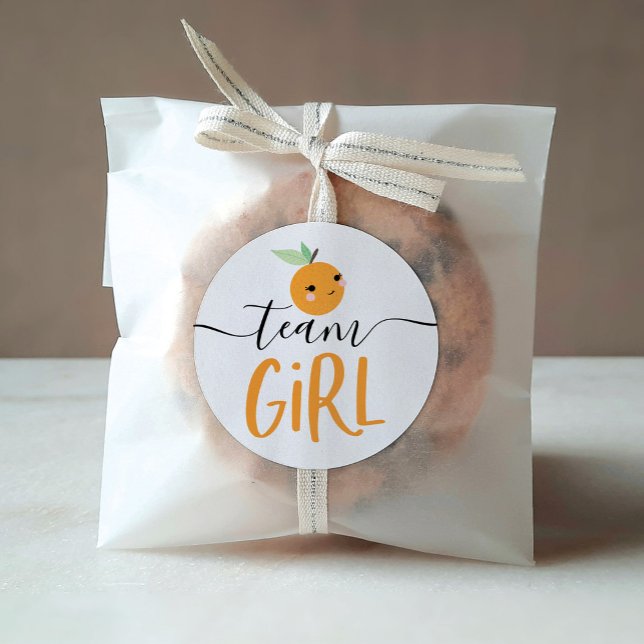 Gender Reveal Voting Sticker Little Cutie Orange (Creator Uploaded)