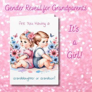 Gender Reveal   You're Having a Granddaughter Card