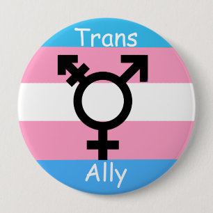 Gender Revolution LGBTQ Transgender Awareness Ally 10 Cm Round Badge