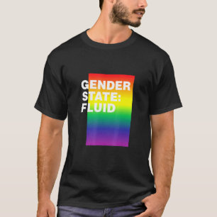 Gender State Fluid Lgbtq Nonbinary Pride Gender Ne T-Shirt