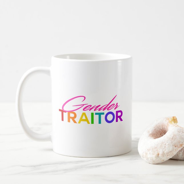 Gender Traitor Coffee Mug (With Donut)
