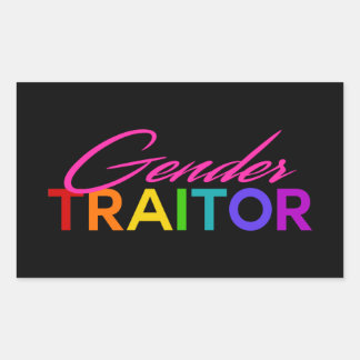 Gender Traitor Rectangular Sticker