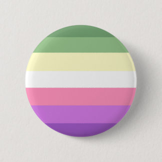 Genderfae pride 6 cm round badge