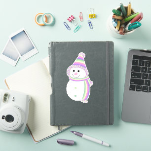 Genderfae Pride Snowman Snowperson Flag Pink