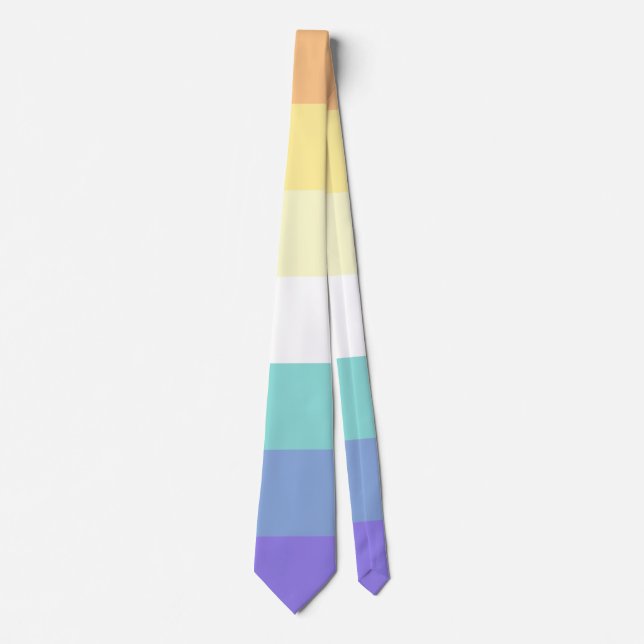 Genderfaun Pride Flag  Tie (Front)