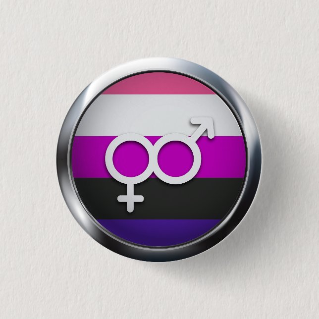 Genderfluid 3 Cm Round Badge (Front)