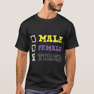 Genderfluid Androgyne ired Non Binary T-Shirt