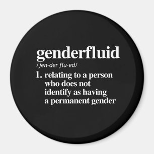 genderfluid definition - defined lgbtq terms - LGB Magnet