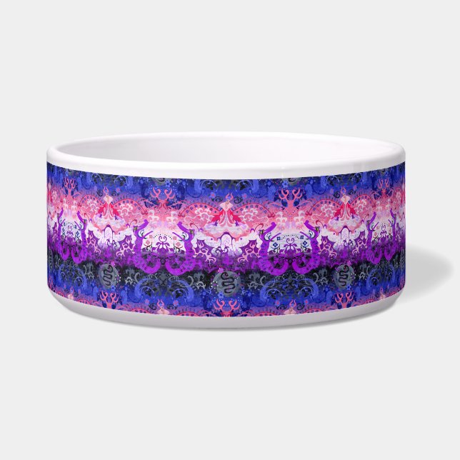 Genderfluid Dragon Damask - Genderfluid Pride Flag (Front)