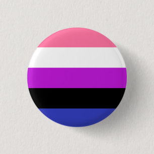 Genderfluid flag 3 cm round badge