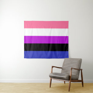 Genderfluid Flag 50 x 60 Tapestry