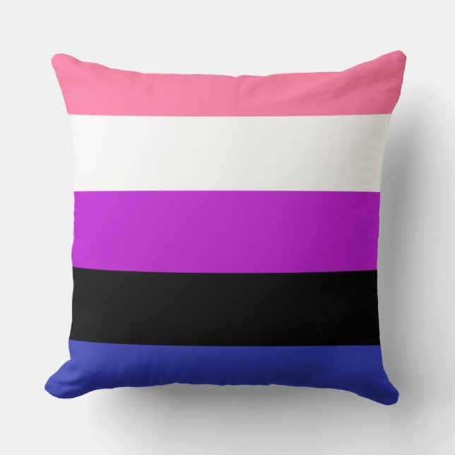 Genderfluid Flag Cushion (Front)