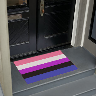 Genderfluid Flag Doormat