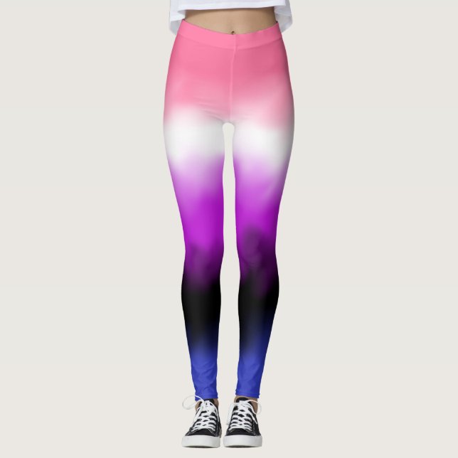 Genderfluid Flag Leggings (Front)