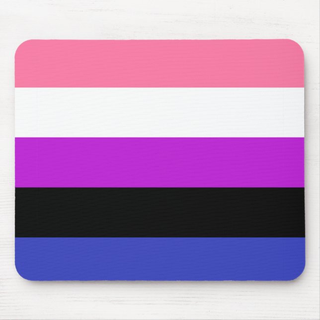 Genderfluid Flag Mouse Pad (Front)