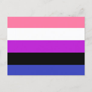 Genderfluid Flag Postcard