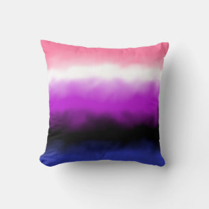 Genderfluid Flag Throw Pillow