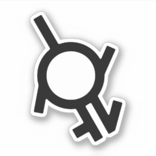 Genderfluid Intergender and Neutrois Gender Symbol