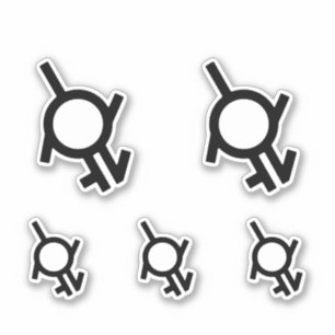 Genderfluid Intergender and Neutrois Gender Symbol