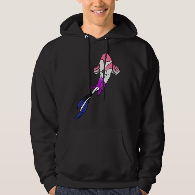 Genderfluid Koi Fish Hoodie (Front)