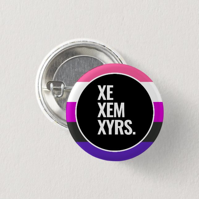 Genderfluid Pride 3 Cm Round Badge (Front & Back)