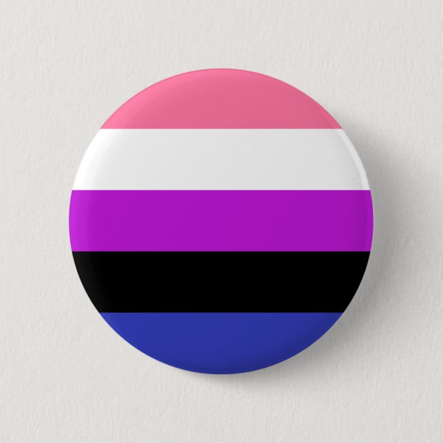 Genderfluid Pride Flag 6 Cm Round Badge (Front)