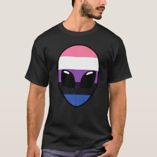 Genderfluid Pride Flag  Alien Genderfluid Flag T-Shirt